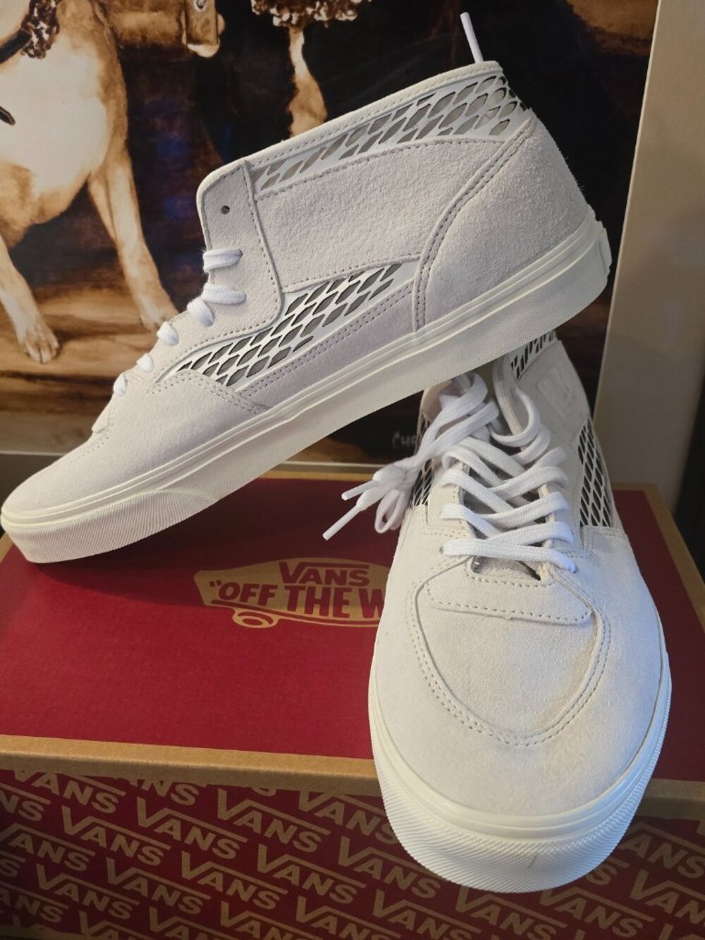 VANS Half Cab Decon Skate Shoe Marshmallow White VN000EKMCCZ Men's Sz 11 NEW